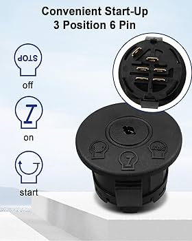 MI→6 Amazon.com : AUGREX 3 Position 6 Pin Ignition Start Switch